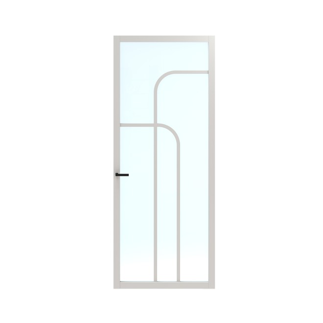 Binnendeur Skantrae SSL 14615 Blank Glas Wit Gelakt
